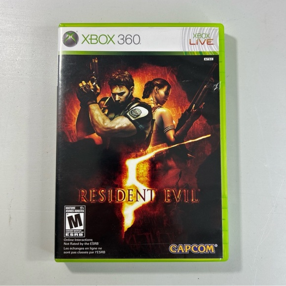 Resident Evil 5 Microsoft Xbox 360 Complete CIB Very Good Condition - Picture 1 of 9